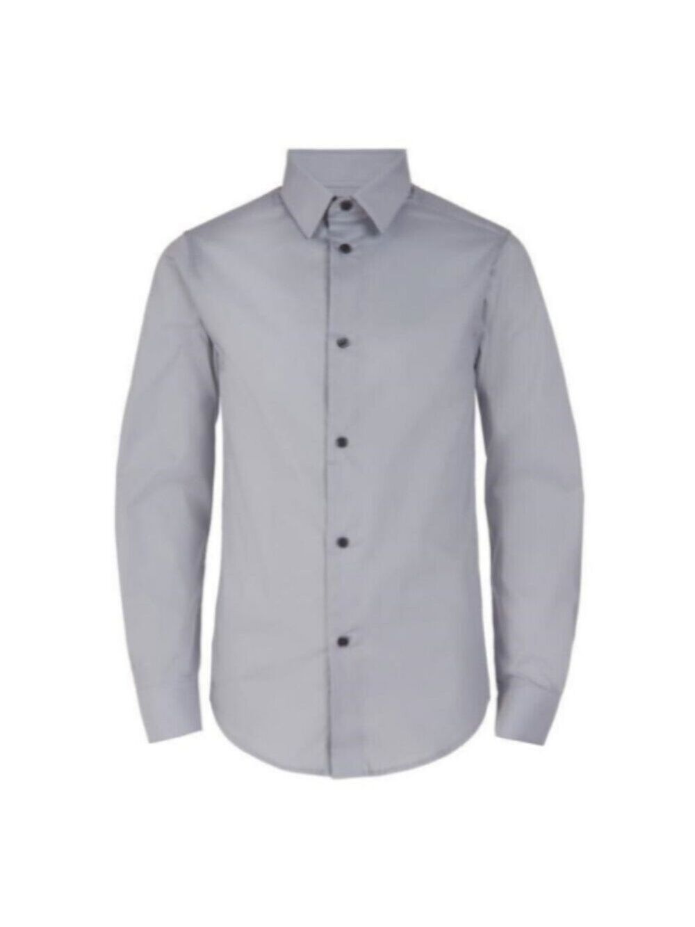 **Calvin Klein** Kids' Solid Long Sleeve Slim Fit Shirt